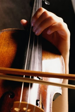 image of someone playing a violin